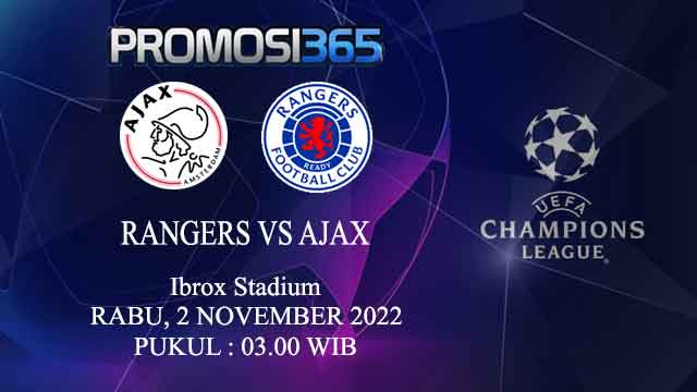 Prediksi Rangers vs Ajax Amsterdam 2 November 2022